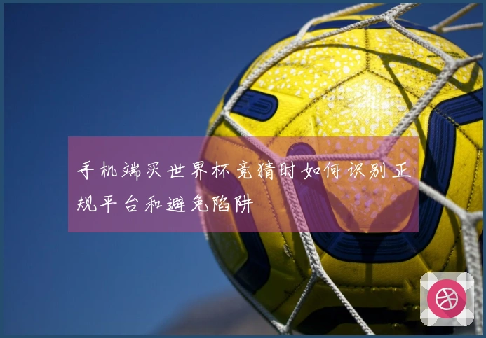 手机端买世界杯竞猜时如何识别正规平台和避免陷阱